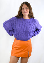Load image into Gallery viewer, Do It Right Cable Knit Crop Sweater