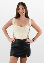 Load image into Gallery viewer, Natural Life Side Laced Corset Top