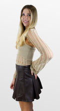 Load image into Gallery viewer, Girlish Edge Pleated Faux Leather Mini Skirt