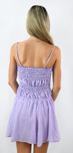 Load image into Gallery viewer, Persian Lilac Shirred Bodice Sundress