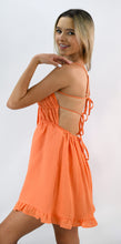 Load image into Gallery viewer, Tangerine Flavor Open Back Strap Sundress