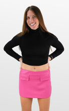 Load image into Gallery viewer, Pink Fun Faux Leather Mini Skirt