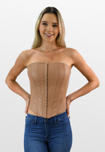 Load image into Gallery viewer, Impress ‘Em Faux Leather Corset Top