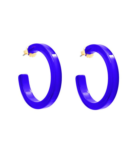 Large Colored Hoop Earrings