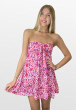 Load image into Gallery viewer, Punch of Pink Strapless Dress