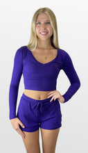 Load image into Gallery viewer, Easy Living Long Sleeve Crop Tee