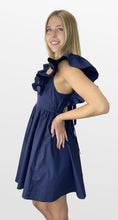 Load image into Gallery viewer, Game Plan Ruffle Shoulder Dress