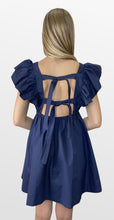 Load image into Gallery viewer, Game Plan Ruffle Shoulder Dress