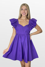 Load image into Gallery viewer, Game Plan Ruffle Shoulder Dress