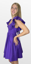 Load image into Gallery viewer, Game Plan Ruffle Shoulder Dress