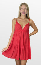 Load image into Gallery viewer, Brilliant Red Sundress