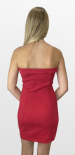 Load image into Gallery viewer, Fun Game Front Zip Strapless Dress