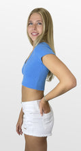 Load image into Gallery viewer, Everyday Cropped V Neck Tee