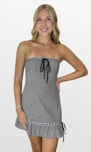 Load image into Gallery viewer, Gingham Girl Strapless Dress