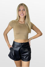 Load image into Gallery viewer, A Little Luxury Faux Leather Shorts