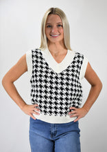Load image into Gallery viewer, Popular Tradition Houndstooth Sweater Vest
