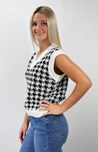Load image into Gallery viewer, Popular Tradition Houndstooth Sweater Vest