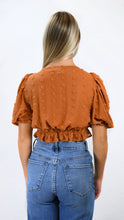 Load image into Gallery viewer, Good Feelings Swiss Dot Crop Top