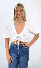 Load image into Gallery viewer, Good Feelings Swiss Dot Crop Top