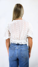 Load image into Gallery viewer, Good Feelings Swiss Dot Crop Top
