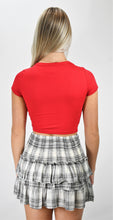 Load image into Gallery viewer, It's All About The Plaid Smocked Waist Skirt