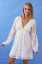 Load image into Gallery viewer, Long Sleeve Deep V-Neck Boho Dress