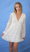 Load image into Gallery viewer, Long Sleeve Deep V-Neck Boho Dress