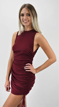 Load image into Gallery viewer, Long Story Short Ribbed Ruched Dress