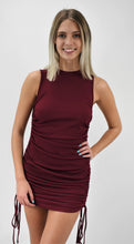 Load image into Gallery viewer, Long Story Short Ribbed Ruched Dress