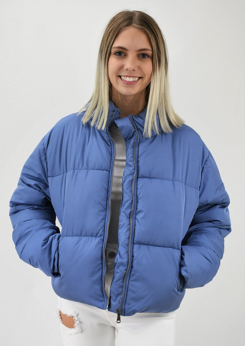 Color Scheme Cropped Puffer Jacket – The Campus Colors Boutique