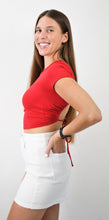 Load image into Gallery viewer, Back Around Open Back Crop Tee