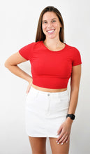 Load image into Gallery viewer, Back Around Open Back Crop Tee