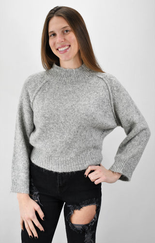 Chill In The Air Mock Neck Sweater