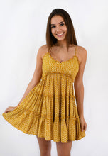 Load image into Gallery viewer, Golden Diamonds Tiered Dress