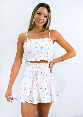 Orange Blossom Skirt Set