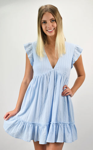Sweeten the Pot Dress with Ruffle Sleeves