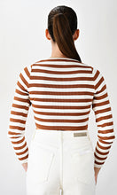 Load image into Gallery viewer, Going Vertical Striped Knit Crop Top