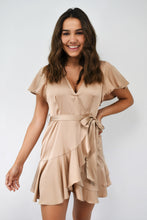 Load image into Gallery viewer, Espresso Yourself Silky Flounce Dress
