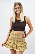 Load image into Gallery viewer, Golden Shade Smocked Waist Skirt