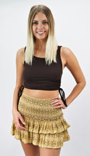 Load image into Gallery viewer, Golden Shade Smocked Waist Skirt