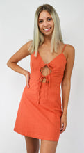 Load image into Gallery viewer, Just a Peek Tie Front Dress
