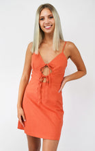 Load image into Gallery viewer, Just a Peek Tie Front Dress