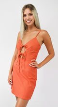 Load image into Gallery viewer, Just a Peek Tie Front Dress