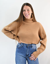Load image into Gallery viewer, Live in the Moment Crop Turtleneck Sweater