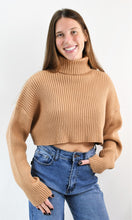 Load image into Gallery viewer, Live in the Moment Crop Turtleneck Sweater
