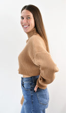Load image into Gallery viewer, Live in the Moment Crop Turtleneck Sweater
