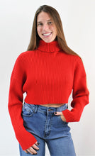 Load image into Gallery viewer, Live in the Moment Crop Turtleneck Sweater