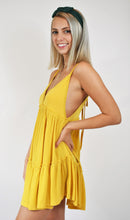 Load image into Gallery viewer, Short But Sweet Triangle Top Tiered Mini Dress