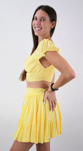 Load image into Gallery viewer, Lemon Drop Top and Skirt Set