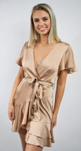 Load image into Gallery viewer, Espresso Yourself Silky Flounce Dress